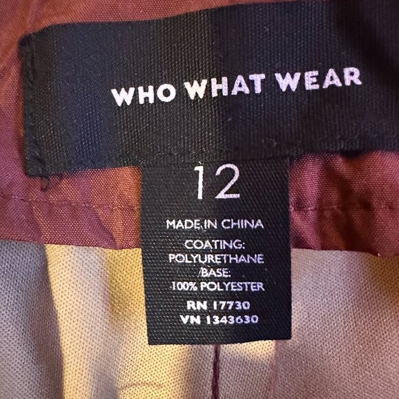 High Waisted Red Faux Leather Pants - Size 12 - Picture 8 of 11